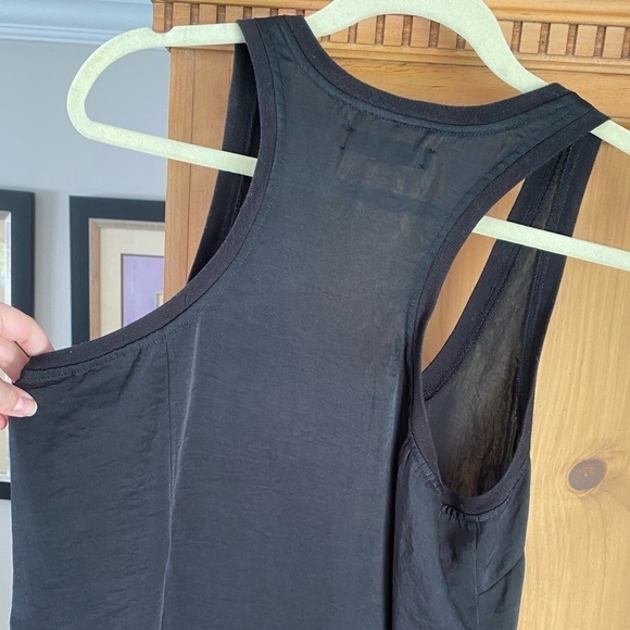 William Rast for Target black razorback flowy top w/ very subtle American flag M - Picture 5 of 8